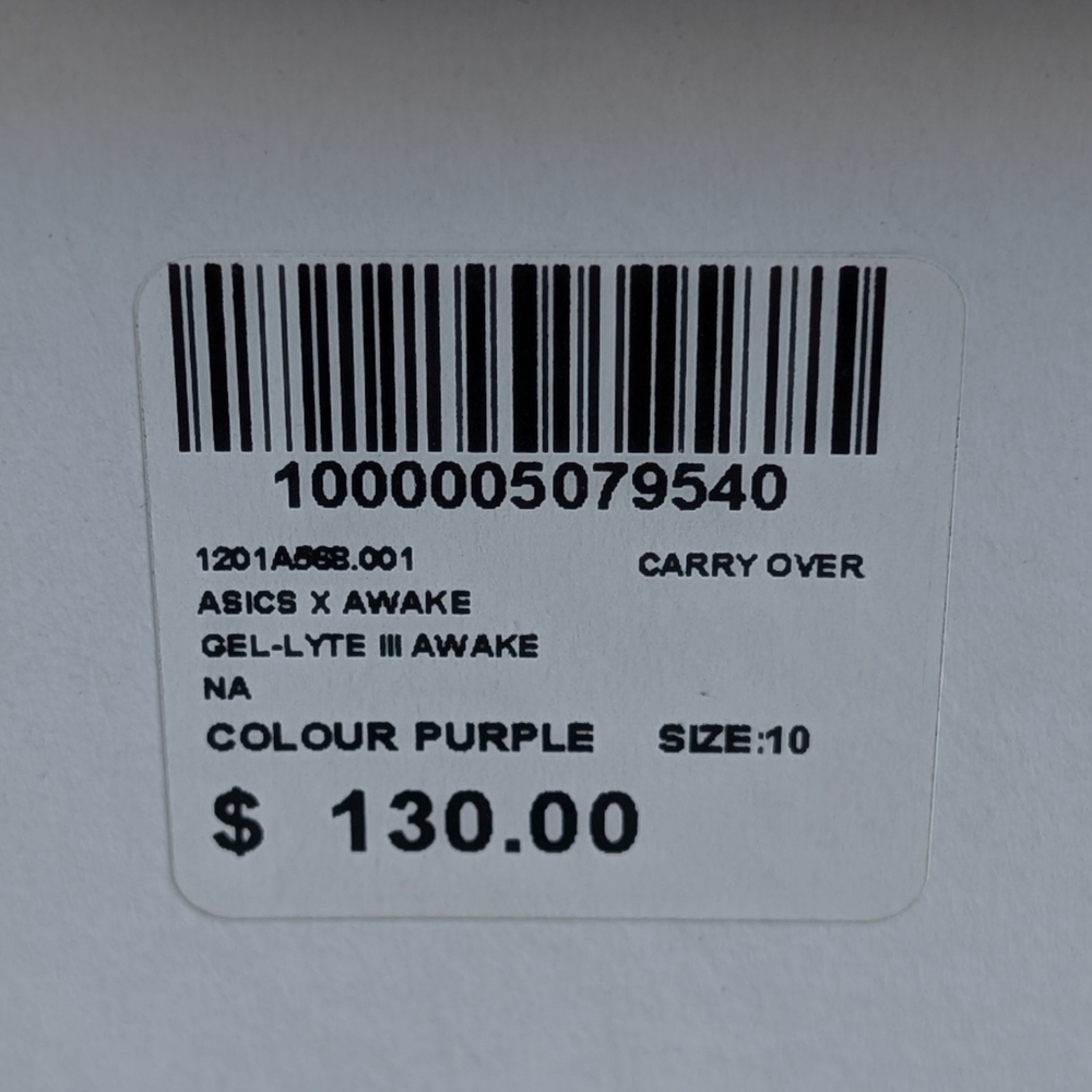 Size 10 - ASICS Awake NY x Gel Lyte 3 Black Pink Hardly Worn No Flaws - Picture 14 of 15